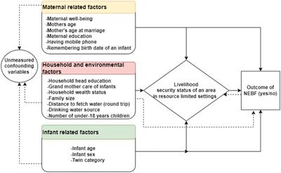 The epidemiology and associated factors of non-exclusive breastfeeding: a comparative cross-sectional study of livelihood-secure and insecure areas